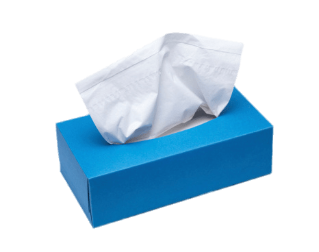 Facial Tissues Blue Box