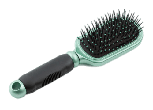 Hair Brush Black and Green
