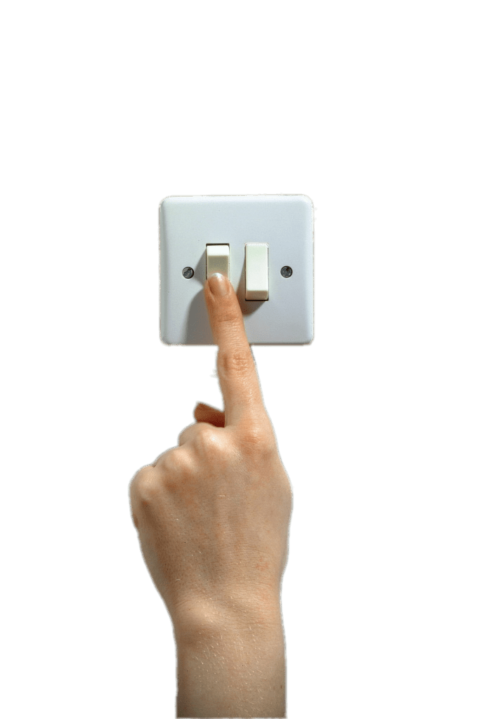 Finger on Light Switch