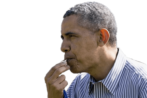 Obama Blowing Whistle