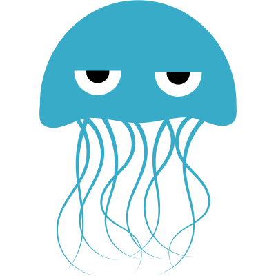 Angry Jellyfish Clipart