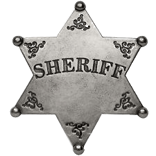 Metal Sheriff's Badge