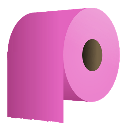 Pink Toilet Paper Roll Clipart